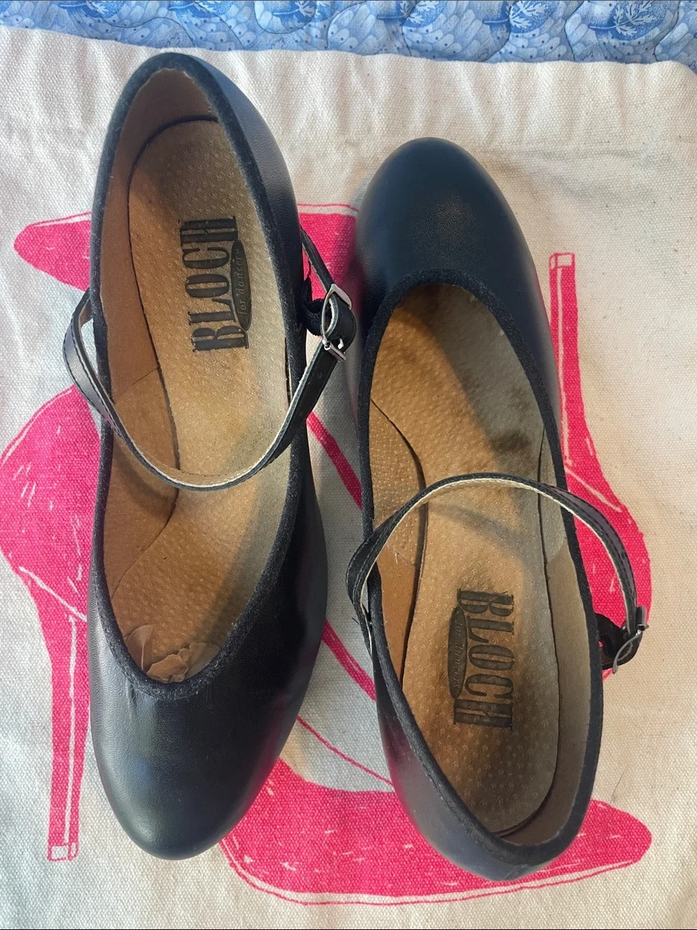 Tap Shoes Black with Ankle Strap made in Australia